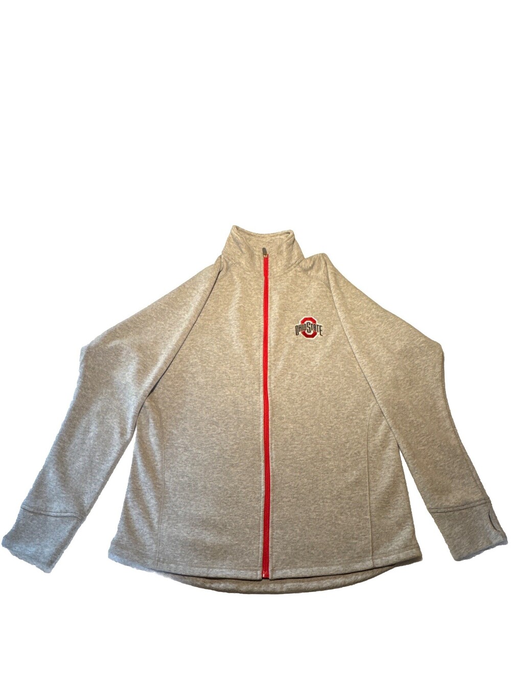 Ohio State Buckeyes Jacket Women’s Gray Campus Classics Scarlett Series XXL,EUC